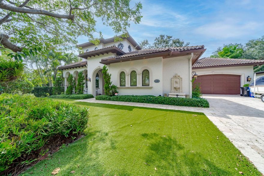 Ft. Lauderdale's Premier Enclave-Rio Vista-now offering this exquisite 2015 home bathed in natural light, highlighting the meticulous attention to detail & open-concept design that seamlessly blends form and function. The gourmet kitchen, adorned w/Thermadore appliances, is a culinary delight, while the Italian cabinetry & 20-foot ceilings elevate the living experience. The sumptuous master suite is a haven of relaxation, featuring 2 separate en-suites & 2 walk-in closets. Each additional bedroom is generously appointed w/its own en-suite & large loft on 2nd floor. The outdoor spaces are nothing short of a sanctuary. Ultra-lush landscaping, summer kitchen, & multiple entertainment areas spread throughout the almost 12,000sqft lot help create unforgettable memories with family & friends.