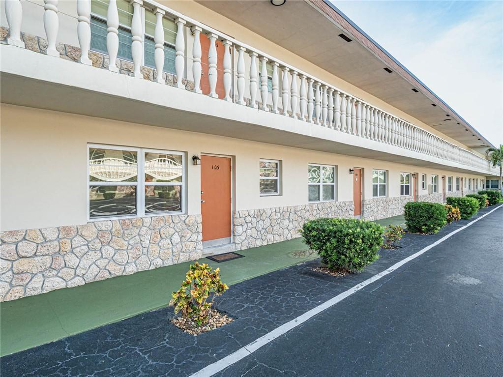 Discover a stunning 1bed/1bath, 55+ senior condo on the 1st floor, boasting hurricane code impact windows for safety. Embrace the convenience of nearby restaurants, golf, shopping, and the library. Enjoy the heated community pool, patio, and BBQ . Fresh new paint, Tile and wood laminate floors exude charm, complemented by crown molding in the spacious master suite. A short 7-min drive to the beach completes this dreamy location, offering a perfect balance of serenity and activity. Ideal for those seeking a beautiful, comfortable, and peaceful lifestyle.