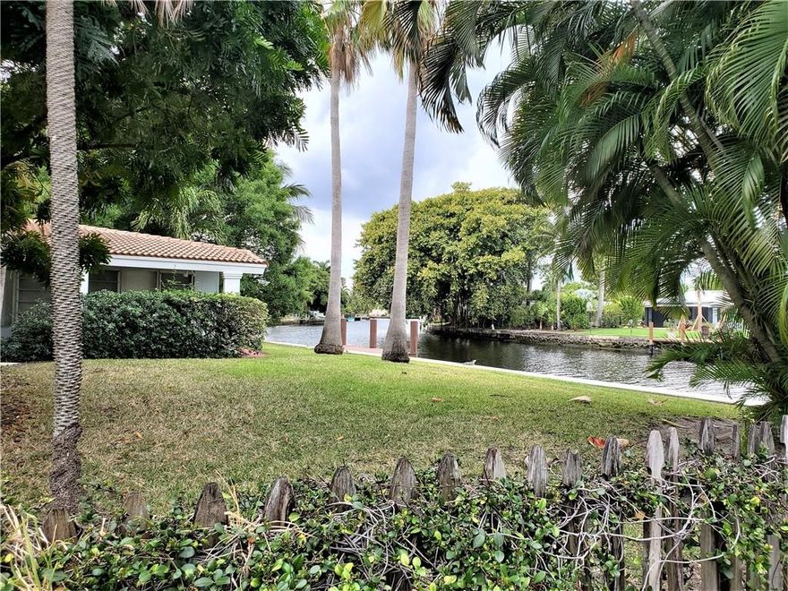 Incredible location makes this waterfront Wilton Manors cottage the ideal place to call home. Two bedroom / Two Baths and tons or parking including a two car carport. Beautiful gardens along the Middle River. Property will not last, existing tenants have been there for many years which always seems to be the case. Ready for your next home ? Additional photos coming next week. Interior is older, except for newer appliances and some updates, but is charming, well priced property.