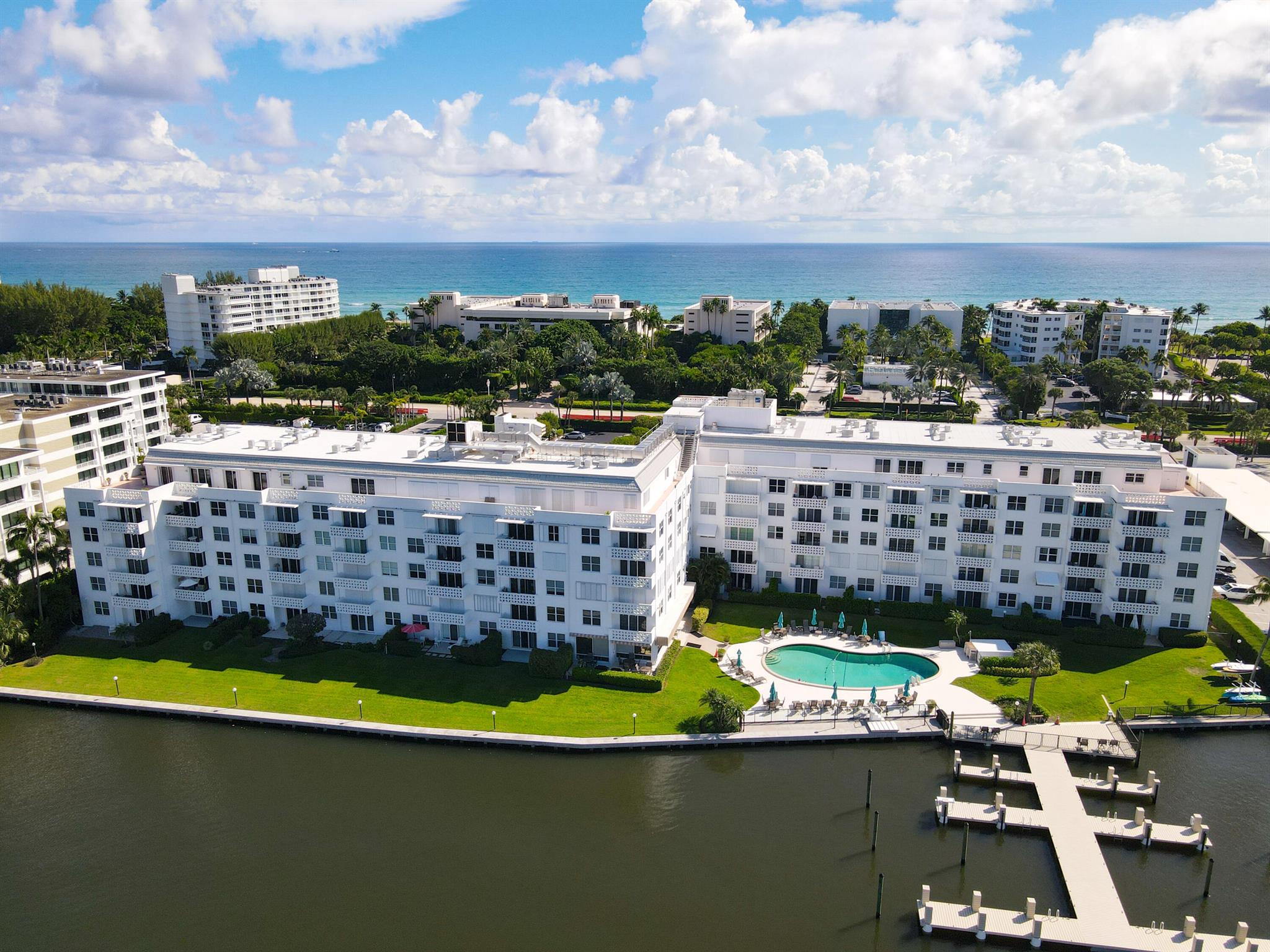 Available immediately! This turnkey 1-bedroom, 1-bathroom seasonal rental in Palm Beach offers an exceptional opportunity to enjoy the ultimate winter getaway. November through April available at a seasonal rate of $3,200/month. Also available May - Sept at an off-season or annual rate of $2,400/month. Located at 2840 S Ocean Boulevard, this east-facing 4th-floor condo offers a partial ocean view from the private balcony, perfect for morning coffee, and a heated pool with intracoastal views for relaxing at sunset.Residents enjoy deeded beach access, 24-hour door person, fitness center, and social rooms in a meticulously maintained building. The condo comes fully furnished with bright living spaces, open kitchen, and a comfortable king bed -- simply bring your suitcase and start enjoying