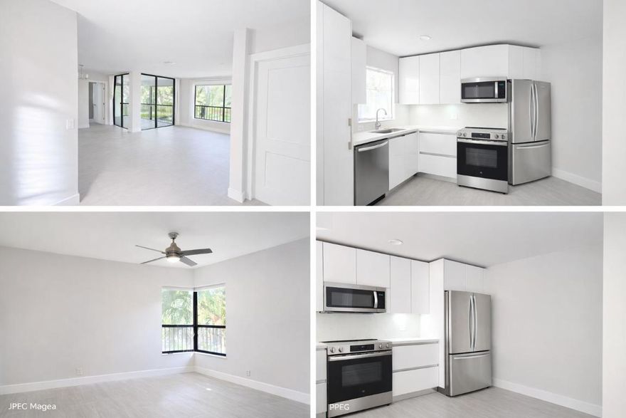 🌿 TOWNSHIP SPECIAL - FULLY RENOVATED & MOVE-IN READY! 🌿
Welcome to this beautifully and completely renovated residence, offering modern elegance and effortless living with peaceful garden and canal views.
This home features large-format tile flooring throughout, fresh contemporary finishes, and a bright open layout perfect for everyday living and entertaining. The split-bedroom floor plan provides privacy, while the spacious primary suite impresses with custom built-in closets, a dressing vanity.
The brand-new modern kitchen showcases sleek white cabinetry, stainless steel appliances, and clean minimalist lines. Enjoy indoor-outdoor living from the screened patio, which includes a full-size washer and dryer with additional storage. <? TOWNSHIP SPECIAL - FULLY RENOVATED & MOVE-IN READY! <?

Welcome to this beautifully and completely renovated residence, offering modern elegance and effortless living with peaceful garden and canal views.

This home features large-format tile flooring throughout, fresh contemporary finishes, and a bright open layout perfect for everyday living and entertaining. The split-bedroom floor plan provides privacy, while the spacious primary suite impresses with custom built-in closets, a dressing vanity, and a spa-inspired feel.

The brand-new modern kitchen showcases sleek white cabinetry, stainless steel appliances, and clean minimalist lines. Enjoy indoor-outdoor living from the screened patio, which includes a full-size washer and dryer with additional storagea rare and valuable feature.

Located in the highly desirable Township community, residents enjoy resort-style amenities, including a heated pool, theater, security patrol, and maintenance that covers cable, water, and sewer. Just minutes from upscale shopping, dining, luxury movie theaters, major highways, and top-rated schools.