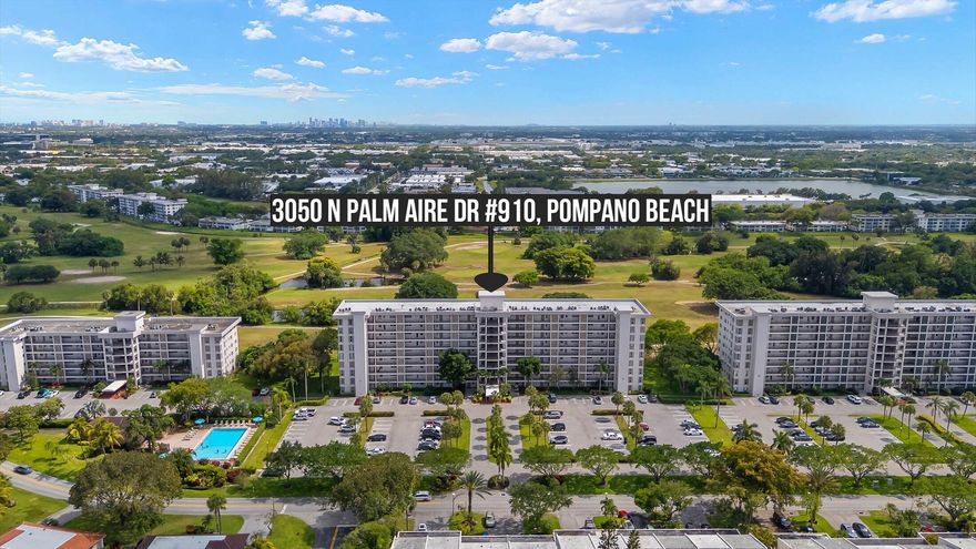 Top-floor corner penthouse with panoramic views—an exceptional opportunity in the heart of Pompano Beach. This premier positioning delivers a true bird's-eye perspective with sweeping golf course, water, and skyline views stretching toward Fort Lauderdale, along with a southeast-facing balcony that captures constant natural light and coastal breezes.  Unlike typical offerings, this unit has been fully stripped and professionally demoed, creating a clean slate for a complete custom renovation. Permits have already been submitted, allowing the next owner to move forward efficiently while avoiding the time and cost of demolition.  The corner layout enhances privacy and provides additional windows, maximizing light and design potential throughout the space.  With an open footprint ready to be reimagined, this is an ideal canvas for investors or end-users looking to build a personalized penthouse residence.  Set within a community surrounded by lush, shaded grounds, residents enjoy access to walking paths and a resort-style pool area. Ideally located just minutes from the beach, Pompano Beach Pier, waterfront dining, and everyday conveniences including Publix, Harrah's Pompano Beach Casino, and Topgolf, with easy access to I-95 and the Florida Turnpike.  A rare combination of penthouse elevation, corner-unit privacy, and renovation-ready condition—skip the demo and fast-track your vision while capturing the upside.