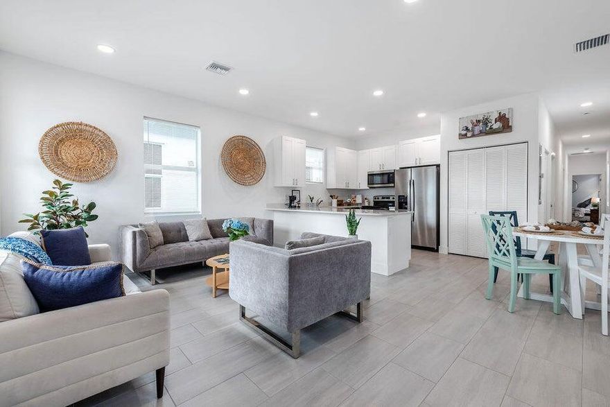 NEW CONSTRUCTION. Excellent SINGLE FAMILY HOME- NO HOA. Great opportunity in the heart of West Palm Beach! Zoned RM and ideally located near major roads, public transportation, downtown, and the airport. North-facing lot on a quiet street with no HOA. Master bedroom has private entrance perfect for primary home or investment opportunity with NO rental restrictions. Airbnb is also available. Some listing photos include virtual staging for illustrative purposes only. Schedule your showing today! Vacant. NOTE: Please schedule online to view Model Home located at 3731 Saginaw.Photos shown are from a model home and are for illustrative purposes only.