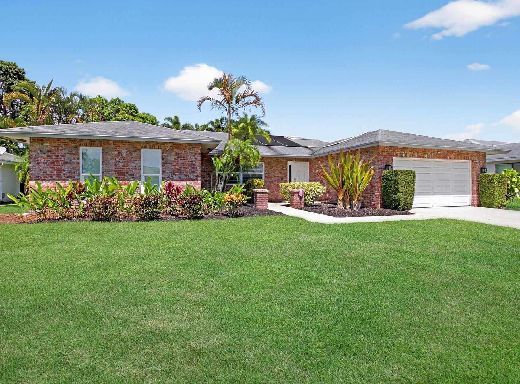 Welcome to this meticulously maintained 4-bedroom, 2-bath single-family home with a sparkling pool and spacious 2-car garage, perfectly situated in one of Boca Raton's most desirable communities.Inside, you'll find a bright, inviting layout ideal for both relaxing and entertaining. French doors lead to the large primary bedroom. The second full bathroom offers the convenience of a cabana door. Enjoy your brand new refrigerator in the spacious eat in kitchen. Step outside to enjoy your private pool and backyard oasis -- perfect for sunny Florida days. The location can't be beat: walk to Publix, shops, dining, and places of worship, with top-rated schools and parks nearby.Experience the best of Boca living in Pheasant Walk!