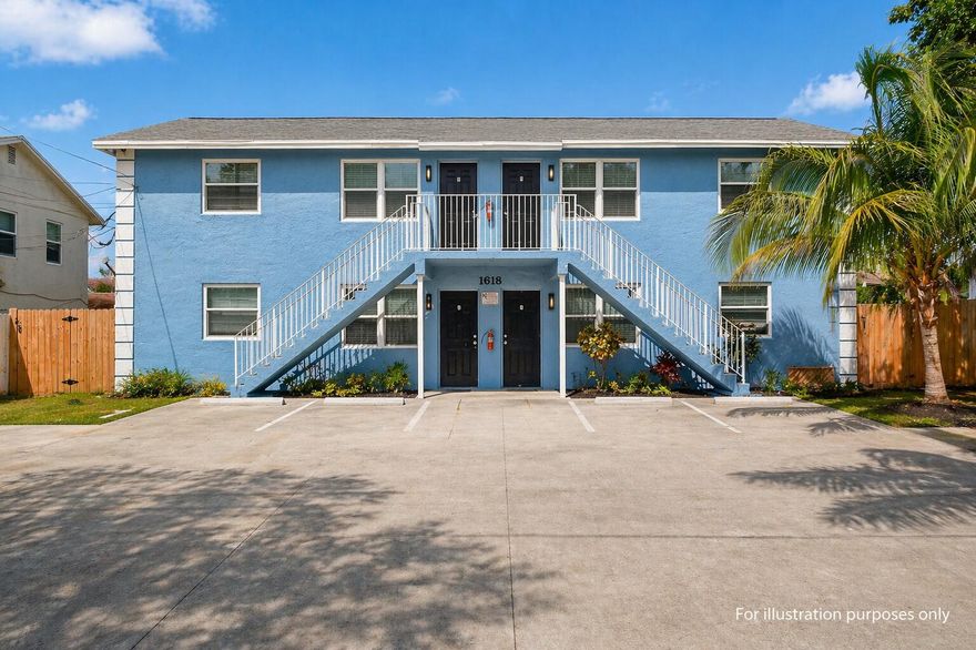 Spacious 3-bedroom, 1-bath apartment in a convenient Riviera Beach location. Features include tile flooring throughout, central A/C, in-unit washer and dryer, generously sized bedrooms, and a functional layout with plenty of living space.  Each unit includes two parking spaces and access to a fenced yard. Conveniently located near Blue Heron Blvd, I-95, shopping, dining, and schools.  Clean, move-in ready, and affordably priced. Ask about our security deposit alternative program to help reduce upfront move-in costs.