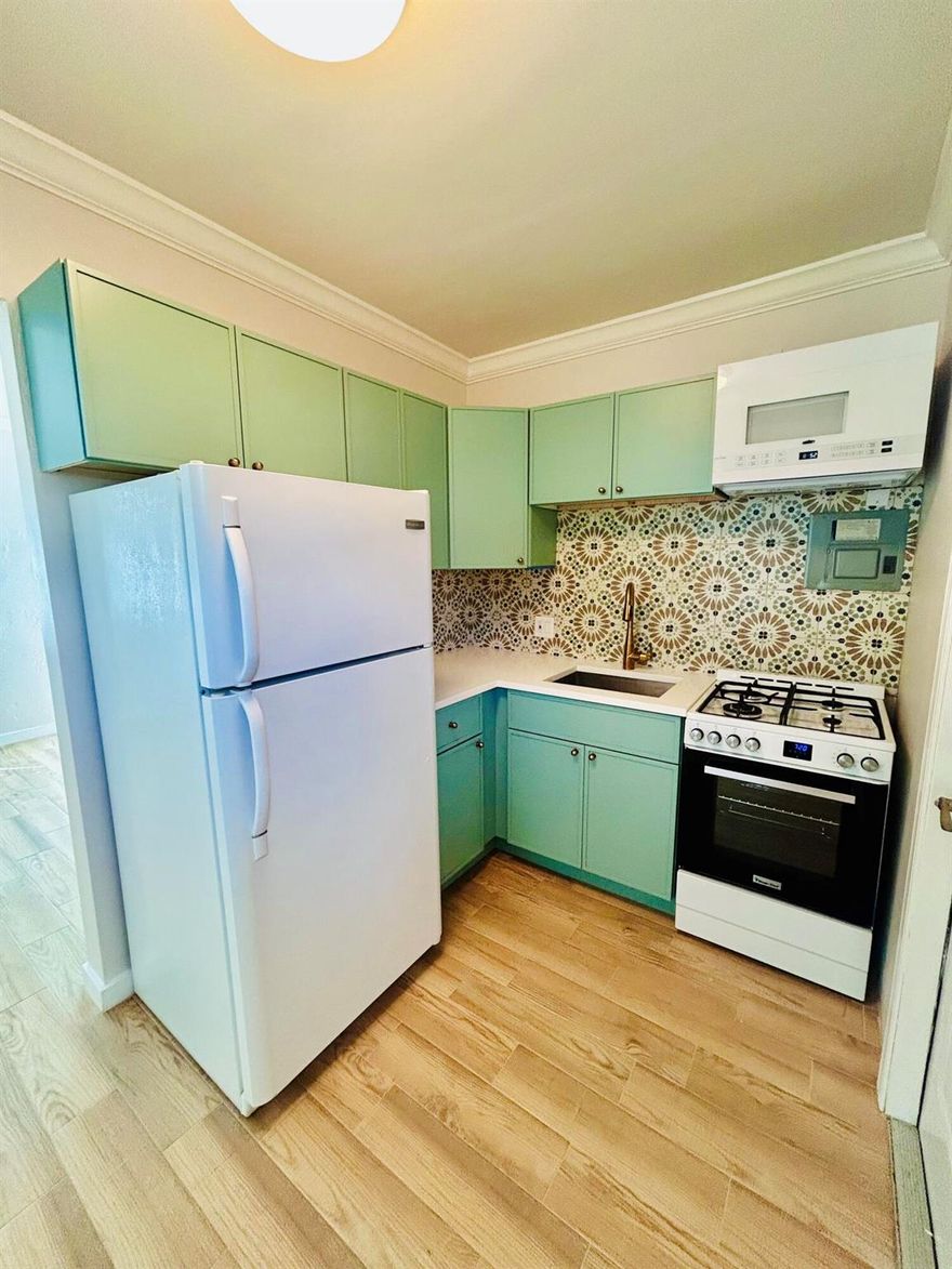 Be in the middle of the action! This newly renovated, 1 bedroom 1 bathroom unit is less than a block from Lake Avenue and K St. - Just steps from all of the shops, restaurants, and bars Downtown Lake Worth Beach has to offer. Live and work right in the heart of this bustling, little South Florida town. Unit features brand new wood-look tile throughout, new kitchen cabinets and appliances, new bathroom tile, vanity and fixtures and a private covered seating area enclosed by mature shrubbery providing a private retreat in the center of town.Monthly cleaning service is included in rent. Pets under 25lbs allowed at landlords discretion for an extra $50 per month fee.Schedule a showing today!