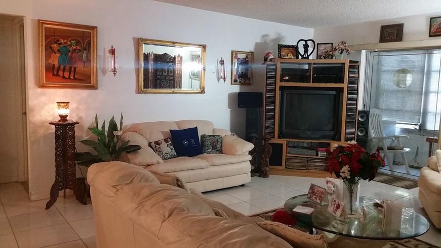 Well kept ground floor 2/2 Condo. Tiles Through out. Large walk-in closet. Renovated kitchen cabinets. Senior 55+ community. Must Have good credit. Vibrant Community with a heated pool, gym, tennis court, library and game room. No pets allowed. No rental allowed. Lobby secure Building.