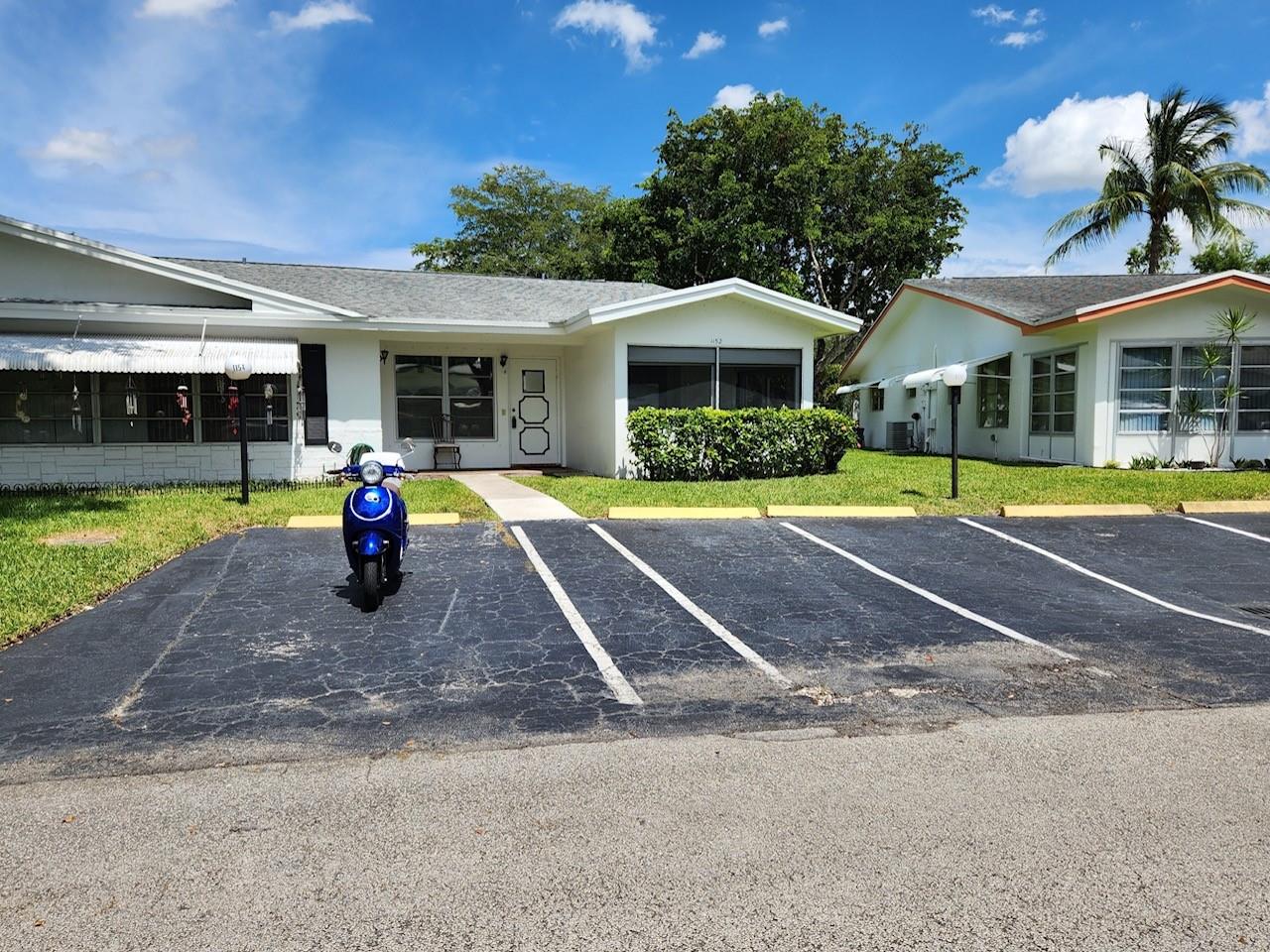 This 2 bedroom/ 2 bath unit is available for rent in a 55+ community in Plantation. Unit includes Vinyl/Tile flooring throughout, washer/dryer, walk in closet in the master bedroom and appliances ( Refrigerator, Stove, Dishwasher). There are 2 parking spaces available right in front of the unit. The enclosed patio in the front of the unit is a great place to enjoy the bright and sunny days that we have here. All the amenities are just around the corner from unit which includes 2 pools, clubhouse, tennis court, fitness center, shuffleboard, and also a courtesy bus for your convenience. Close to shopping centers, restaurants, and Central Park. Unit is in move ready condition and waiting for you.