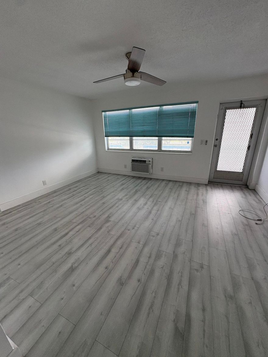 Lovely one Bedroom, one Bath condo for rent in a 55 plus retirement community of Century Village, Wet Palm Beach. It features a nice remodeled kitchen, beautiful floors, great location - close to West gate, and pool. Tenant pays electric and water bills, and basic cable included in rent payments. Century Village offers many amenities of resort style living, like over a 1000 seat clubroom to watch shows and movies, indoor and outdoor pools, courtesy bus service, medical facilities, beauty shop, tennis, boating and more. Close proximity to PBI airport, restaurants, shops and beaches.