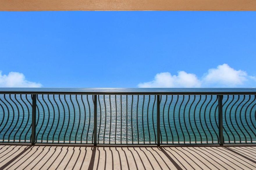 This Spectacular Penthouse occupies the entire 21st floor of Via Delfino with 360 degree views of direct ocean, Intracoastal Waterway, and MacArthur State Park with the city night lights as far as you can see. This amazing residence comprises 5,868 square feet of air conditioned living area plus 1100 square feet of five gracious sunrise and sunset terraces plus two Juliet balconies. Marble flooring covers the entire residence which offers four bedrooms, four and a half baths, a huge game room/den, large laundry room, 2 extra storage closets, 10 foot ceiling height, private elevator foyer, all hurricane impact glass sliding doors, windows and electronic shutters on every sliding door. Three zones of air conditioning, all less than two years old. There is over ... (See Supplemental Remarks)