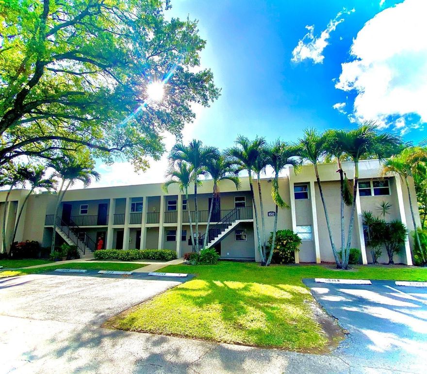 This property is located in Davie, a great town to live in!  Town of Davie offers plenty of outdoors activities, restaurants, shopping's and more.  It is close to airports, beaches, and major highways.  Unit has 2 bedrooms, one of them with brand new closet, 1 remodeled bathroom, open concept dining/living area to contribute to a family oriented, fun filled potential.  Kitchen with stainless steel appliances.  New LVT floors and freshly painted.  Building has brand new roof.