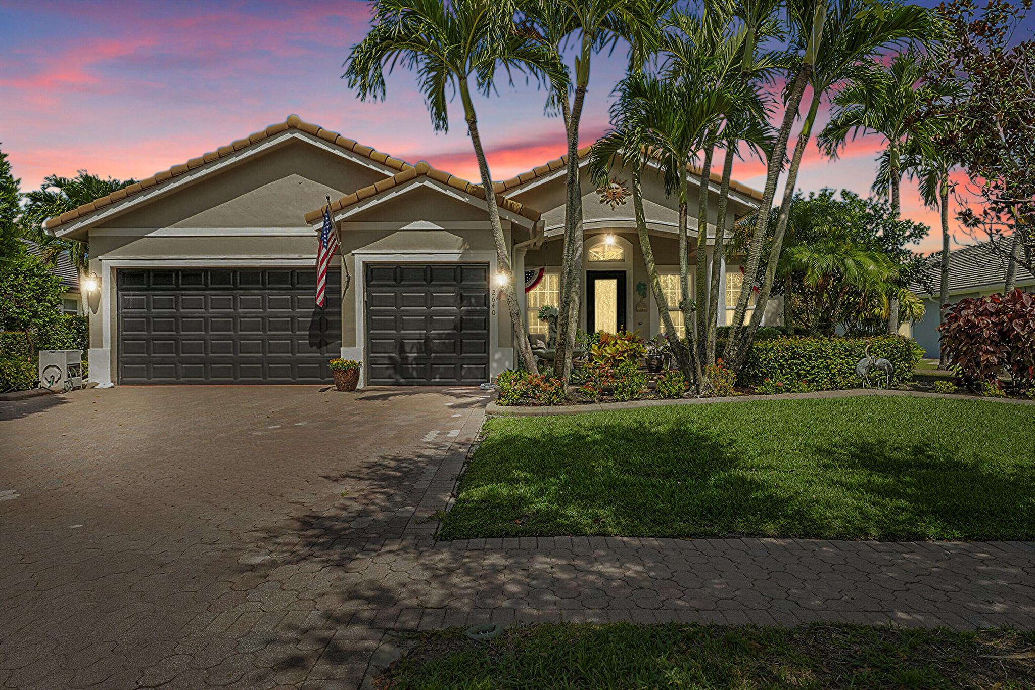 Set on the 1st fairway of Hammock Creek's Jack Nicklaus course, 2640 SW Bear Paw Trail offers 4BR, 2.5BA, and offers 2862 SqFt of refined Palm City living. The split layout flows from formal living/dining into a renovated kitchen with hammered copper sink, quartz counters, and island, opening to a cozy family room. An enclosed sunroom frames sweeping golf views, while IMPACT windows, a 2016 roof, and an extended paver patio provide peace of mind with pool potential. Minutes to top rated schools, boat ramps, Hawks Hammock Preserve, historic Stuart, waterfront dining, boutique shopping, and Stuart beaches, this home blends comfort, convenience, and an active Florida lifestyle. Easy access to I95 and turnpike.