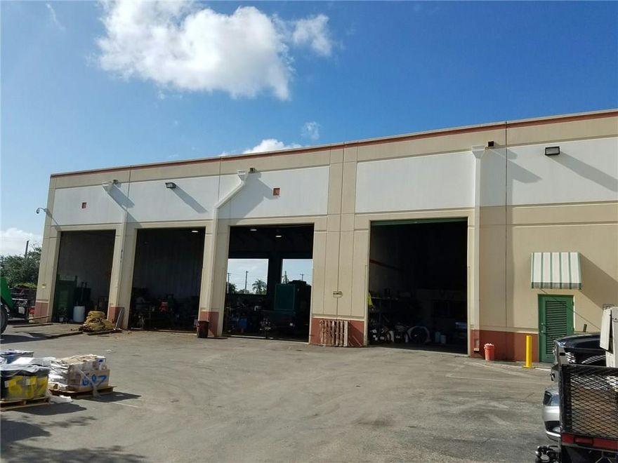 This 15,245 SF office / warehouse property is located on US27 and sits on 4.33 acres of M-2 industrial land. The building consists of 3,000 SF of high end office with impact glass throughout and the balance of the building is warehouse split in two sections. The warehouse sections have 20 ft. and 25 ft. clear ceiling heights and are fully fire sprinkled with 5 grade level overhead doors that are either 12 ft. or 14 ft. wide and 16 ft. high. There is 3 phase power with 270 amps.