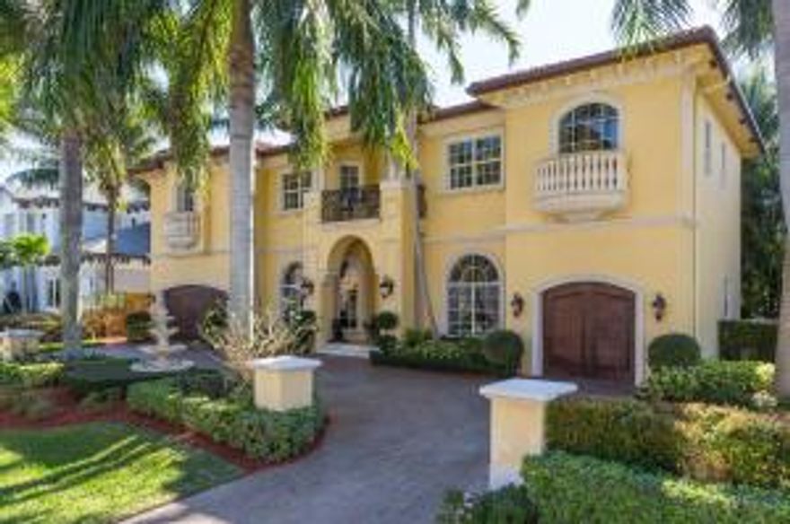 This stunning waterfront residence, uniquely positioned on a protected yacht basin with water views from all the main living areas, is a timeless showpiece. Impeccably maintained and located in the premier boater's community of East Delray Beach, this well designed floor plan will not disappoint.