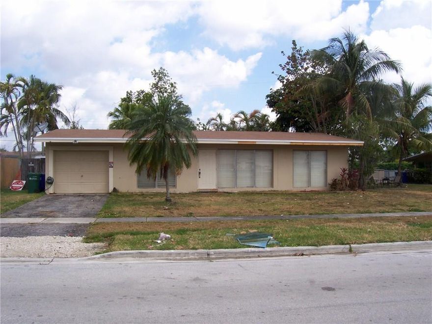 This is a diamond in the rough handyman special. Brand new roof! 3/2 split plan, garage, tropical pool! This would be a great property to: flip, use as a rental investment, or fix up for an end user. Some cleaning, painting & yardwork & it's ready to go! Priced to sell quickly! Out of state landlord wants out!