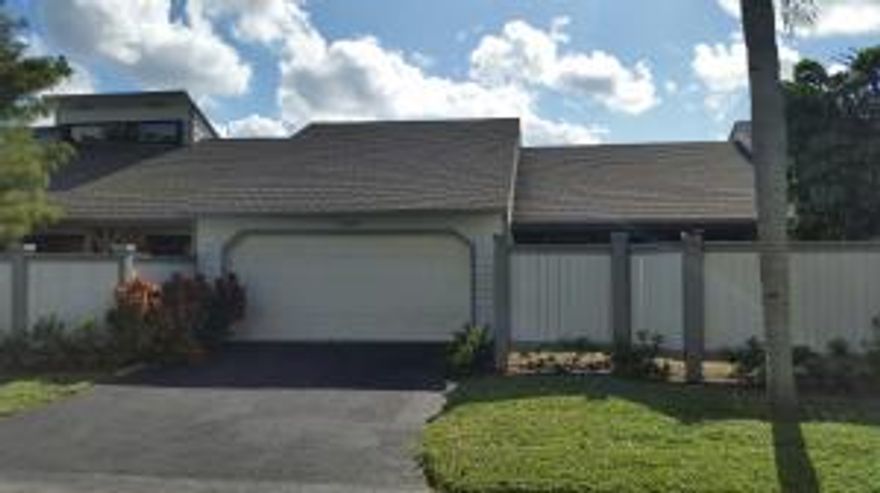 Bedford Mews - 2 bedroom, 2 bath, 2 car garage, single story Townhouse. Split floor plan with tile throughout. Upgraded kitchen with  granite counters and stainless steel appliances. Upgraded bathrooms with granite counters and new cabinets. Front and Back privacy fenced yard with screened enclosures featuring Mexican tile. Very short walking distance to the community pool. Move-In ready. Just in time for season.