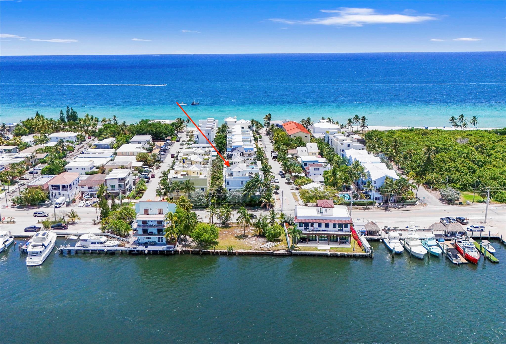 Stunning 5 bed / 4 bath townhouse just steps from the beach! Very low HOA and NO RENTAL RESTRICTIONS—offering excellent flexibility for short-term rentals or personal use. Features include a modern gourmet kitchen with Miele appliances and quartz countertops, impact windows, private elevator, and 2-car garage. Enjoy very spacious bedrooms and a rooftop terrace with beautiful ocean and Intracoastal views—Jacuzzi-ready with connections in place. Easy access to the famous Surf Road with scenic bike trails leading to restaurants, bars, playgrounds, nature parks, and the Dania Beach Pier. A rare opportunity to own a luxury coastal property in a prime location with strong investment potential.