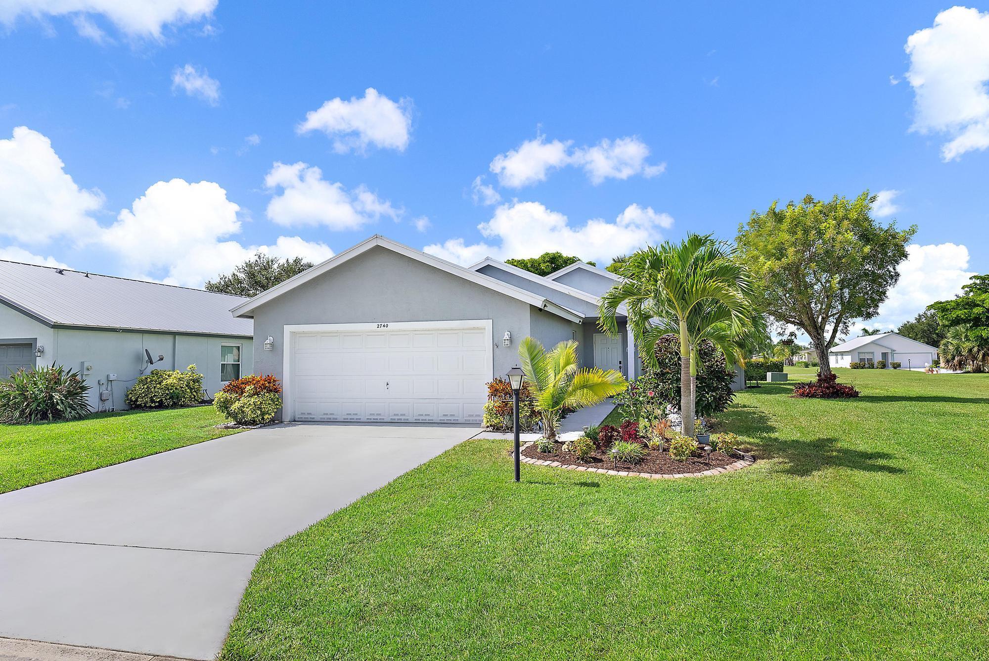 Charming 2BR/2BA single-family home in the desirable 55+ community of Saint Lucie Falls in Stuart, FL. This open-concept layout offers spacious living, a 2022 roof, and sits on a generously sized lot perfect for outdoor enjoyment. Enjoy a bright, airy feel throughout with plenty of natural light. The community features two pools, clubhouse, fitness center, tennis & pickleball courts, and RV/boat storage. Low HOA fees and a prime location close to I-95, shopping, dining, and beaches make this the perfect Florida retreat!