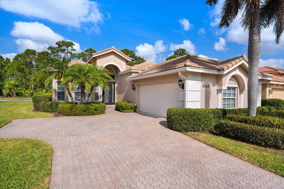 Luxurious 3-Bedroom, 3-Bath Home in Premier PGA Golf CommunityExperience resort-style living in this stunning 3-bedroom, 3-bath residence located in the exclusive PGA Village. Surrounded by multiple championship golf courses and meticulously maintained grounds, this home offers the perfect blend of elegance, comfort, and world-class amenities.Step inside to an open-concept layout with high ceilings, abundant natural light, and premium finishes throughout. The spacious kitchen features modern appliances, Corian countertops, and is perfect for entertaining. Each bedroom is a private retreat with access to a bath as well as to a cabana bath. Whole house water filtration system & generator.Outside, enjoy serene preserve views and extra parking on the this oversized corner homesite