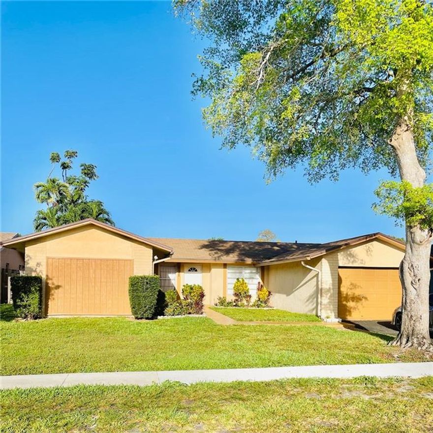 Beautiful spacious 4-bedroom home with lots of natural sunlight. Ideal for a large family. Large patio area with a fence around the property. Quiet neighborhood with a community park. Excellent elementary, middle, and high schools. Sawgrass Mills mall for shopping and BB&T center for events are minutes away. Easy access to Sawgrass, I-595, I-75 and FL Turnpike Expressways. Minutes to Fort Lauderdale airport and the beaches.
