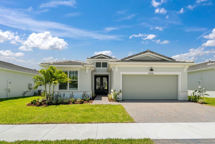 This beautiful Sage floorplan offers 2 bedrooms, 2 baths, and 1,969 sq ft of open-concept living. This thoughtfully designed home features a welcoming foyer, a versatile flex room, and a seamless flow between the kitchen, dining, and great room. The Sage model also includes a spacious owner's suite with a, walk-in closet, and a covered lanai perfect for enjoying Florida outdoor living.