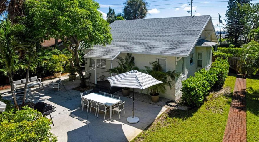 Available now. Short Term or Annual. Turnkey or Unfurnished. Rare leasing opportunity on Flagler Drive in Northwood Harbor, one of West Palm Beach's most sought-after neighborhoods, set on a generous lot just steps from the Intracoastal and surrounded by luxury redevelopment. This charming, well-constructed property is move-in ready, offering 4 bedrooms, 3 bathrooms. Enjoy a separate studio with kitchenette & private bath, ideal for guests, staff, or a home office. Perfect for a tenant, this home offers flexible living space with a large attic ideal for storage or creative use, & an oversized lot that provides privacy & room to enjoy outdoor living. The property features a sliding gate for secure, private parking, a beautiful outdoor entertaining area with grill, & lush mature landscapin Located just steps from the Intracoastal, tenants enjoy a highly walkable waterfront lifestyle with daily views of luxury yachts at Rybovich Superyacht Marina & free wildlife viewing at Manatee Lagoon. Nearby dining & social options include Cove Club, a waterfront club & restaurant known for elevated food, cocktails, & marina views; Cove Cafe for relaxed coastal fare; La Marina Lounge & Restaurant for stylish waterfront dining & curated cocktails; and Crew Bar for casual drinks. Just minutes away are Downtown West Palm Beach's shopping, dining, nightlife, & cultural venues, along with Palm Beach Island & The Breakers.