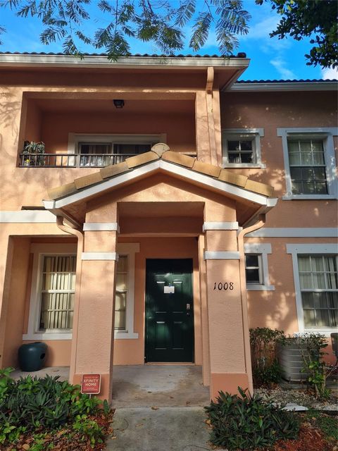 1008 BELMONT LANE 1008 North Lauderdale FL 33068