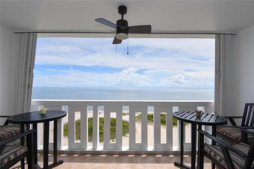 Stop. You have reached the end of your search for an amazing Seasonal Rental. Fabulous unobstructed views. Large 2/2 tastefully updated w/ excellent taste.  Kitchen opened revealing a world of beautiful sun and surf. Some of the widest beaches in Florida.   Great kitchen has custom wooden cabinets, beautiful granite, SS appliances & custom lighting.  Spacious living area for entertaining.  Balcony is generous enough to dine outside while viewing the lighthouse & the fishing pier. The decor is neutral. Large bedrooms & baths tastefully appointed. The location is premier. Pompano has had a huge redevelopment w/ wonderful additions featuring lighted walkways, pier, 11 new choices of dining, water taxi, golf, tennis & airports. Like living in a luxury resort, Garage pking. 24 hr. security.