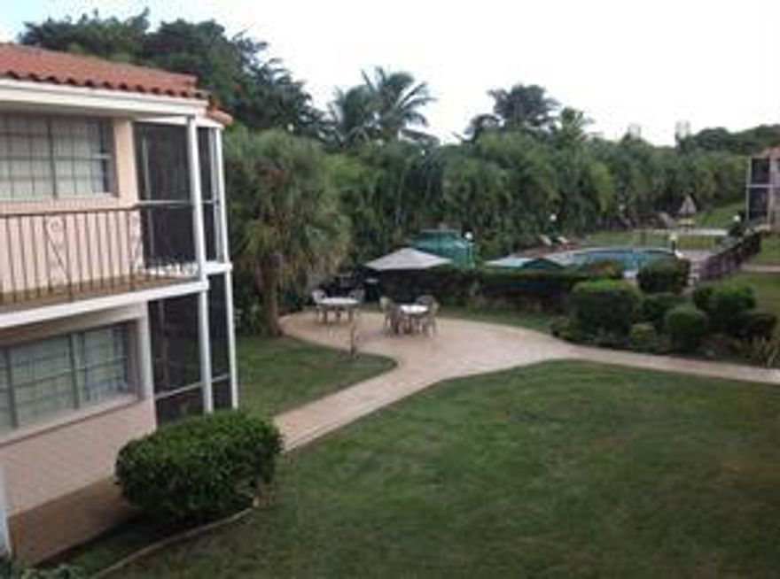 Bright and updated unit 213, That backs up to the scene Diplomat Golf.  First and Security only.  Fast approval.  New kitchen with opening to the living room with barstools and countertop.  New impact windows.  New A/C and hot water heater for your comfort and peace of mind.  The spacious bedroom easily fits a king six bed and features a large closet.  The new bathroom has a walk in shower.  Relax by the sparkling pool and a lounge area.  Convenient washers and dryers and extra storage room.  Enjoy living just minutes from the surf and sand on the famous Hollywood Beach  Stroll the broad -walk to the band stand for street dancing.  Short distance to the airport, seaport and fishing pier.  Shop till you drop at the Diplomat and Aventura Malls. Great location for all your needs.