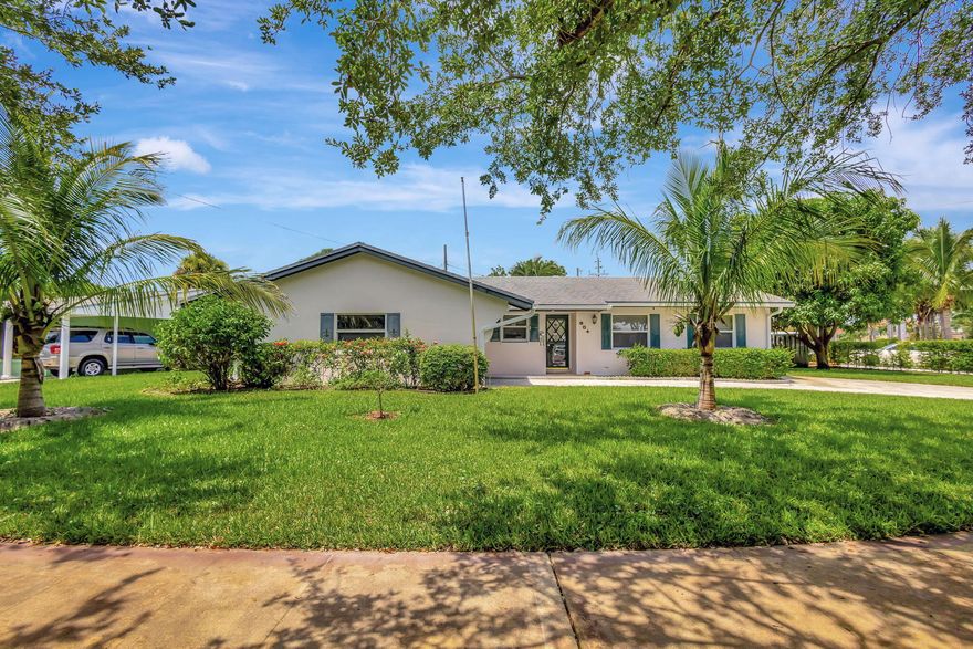 This beautiful 3-bed, 2-bath completely remodeled house in North Palm Beach offers the perfect blend of luxury and comfort. Enjoy the Great Room that is perfect for entertaining or the beautiful yard, which has numerous fruit trees. This furnished home features brand-new bathrooms, a remodeled and redesigned kitchen, stunning Terrazzo and hardwood floors, impact windows, and modern fixtures throughout. Situated on a quiet cul-de-sac, just 5 minutes from the beach and close to the area's best restaurants, the location is ideal. Available for annual, monthly, or even weekly rentals. Don't miss out on this incredible opportunity to live in a stunning pet-friendly home in one of North Palm Beach's most desirable neighborhoods.