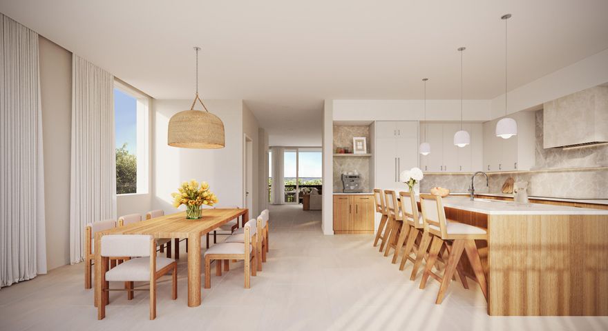 Rising from one of the most coveted stretches of Florida's Treasure Coast, these newly constructed luxury waterfront residences introduce a rare opportunity to own brand-new construction on Hutchinson Island something that is increasingly difficult to find, especially at this price point. Limited to just twenty-four meticulously crafted residences, this boutique development was intentionally designed to embrace its spectacular surroundings where the Intracoastal Waterway meets the Atlantic Ocean. Positioned along a mile-wide expanse of the Indian River, residents enjoy sweeping water views, easy access to the open ocean via the nearby St. Lucie Inlet, and the serenity of true waterfront living yet remain only minutes from the charm and vibrancy of Downtown Stuart. Each residence offers an expansive 4-bedroom, 3.5-bath floor plan with approximately 3,100 square feet of living space, blending sophisticated architecture with elevated modern design. Floor-to-ceiling hurricane-impact glass floods the interiors with natural light while framing panoramic water views. The heart of the home is a beautifully curated chef's kitchen designed by Oggi Design House, featuring custom two-tone cabinetry, under-cabinet lighting, and striking Matarazzo Dolomite natural stone countertops with a full-height backsplash. A suite of GE Monogram appliances including a 36-inch induction cooktop, paneled refrigerator and dishwasher, and stacked wall ovens delivers both performance and style for entertaining or everyday living. The owner's suite is designed as a private waterfront retreat. Each residence includes a walk-out terrace capturing expansive views of either the Intracoastal Waterway or the Atlantic Ocean. The spa-inspired primary bath showcases Italian terrazzo tile, Mystery White marble countertops, custom cabinetry, and a luxurious triple-head rainfall shower designed for total relaxation. Beyond the residences, the lifestyle amenities create a true waterfront sanctuary. Residents enjoy a beautifully designed clubhouse with indoor-outdoor entertaining space, a resort-style pool deck with an 800-square-foot pool and sun shelf, a state-of-the-art fitness center with sauna, and a private marina offering seven boat slips (available for purchase), day docks, and kayak launch access. Deeded beach access located directly across the street allows owners to enjoy both the river and the ocean from one extraordinary location. Additional conveniences include true two-car garages with EV charging, smart-home compatibility, integrated whole-home Wi-Fi, and built-in multi-room Sonos sound systems, seamlessly blending modern technology with timeless coastal design. What makes this offering truly exceptional is its rarity. Waterfront new construction on Hutchinson Island is extremely limited, particularly in a boutique setting of this scale and craftsmanship. With only twenty-four residences available, this development represents one of the island's most exclusive new addresses where elevated finishes, resort-style amenities, and direct access to both river and ocean come together to create a lifestyle that is simply unmatched.