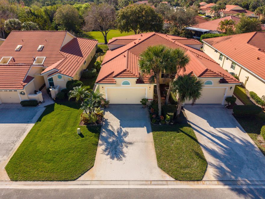 Move-in ready and located within a desirable gated 55+ community in the heart of Palm City, this furnished ''Riviera'' model offers comfort, convenience, and low-maintenance living. The thoughtfully designed floor plan features three bedrooms, two bathrooms, and a 2-car garage, making it ideal for both full-time and seasonal residents, allowing for a seamless transition with immediate enjoyment. The community association provides exterior maintenance, including roof cleaning every two years and exterior painting every ten years, offering peace of mind and ease of ownership. Residents enjoy an active lifestyle with an impressive array of amenities, including a well-appointed clubhouse, a large heated swimming pool, a hot tub, tennis courts, pickleball courts, and shuffleboard, along with a full calendar of social activities designed to foster a vibrant and welcoming atmosphere. The community allows up to two pets with a maximum weight of 35 pounds per pet. Vehicle and storage restrictions apply, including no trucks, motorcycles, kayaks, or canoes. Leasing is not permitted during the first two years of ownership.