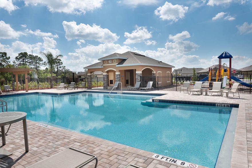 Fall in love with this beautiful almost brand new house built in 2023 offering SS appliances, granite countertops, full size washer and dryer, ceiling fans in every room sits on a oversized lot with a serene water view. Cypress Bay is a gated community offering pool, sidewalks and peaceful neighborhood for a relaxing living, close to highways, shopping and dining. This light and bright DELRAY model is the most desirable and offers a very spacious living area. Investors welcome!