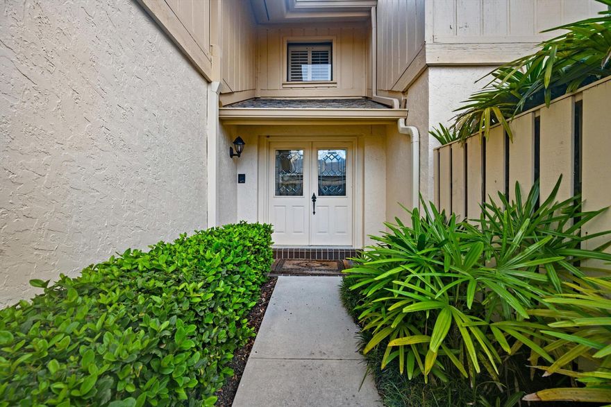 Spend the season in Waterbend at Jonathan's Landing with serene golf-course views from a bright, vaulted-ceiling 2 bedroom + den (the den functions perfectly as a third bedroom). This fully furnished, thoughtfully designed condo is clean and ready to move in, your Florida lifestyle awaits! Enjoy an updated interior, two full baths, and a spacious screened lanai perfect for mornings with coffee or evenings with cocktails. There's a 1-car garage, plus driveway parking. Community perks include the Waterbend lake-front pool, and within minutes you're at beaches, local parks, top-rated restaurants and shopping. The setting at Jonathan's Landing is manned and gated for added peace of mind. Access to the community pool is included with the lease.