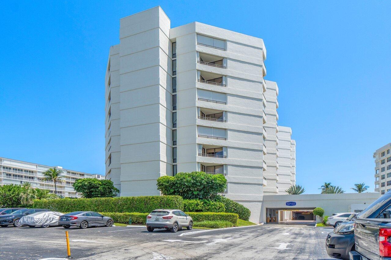 Relax and take in the ocean views from this 2 bedroom, 2 bathroom condo at Concordia in South Palm Beach. Open living space features a spacious living and dining area, split bedrooms for privacy, and a separate kitchen with a breakfast room. Both bedrooms offer ample closets, and the bathrooms are well-appointed. Additional features include hurricane shutters, storage space and a large balcony with ocean views, perfect for relaxing or entertaining. The condo can be rented up to three times per year and offers amenities including an ocean pool with direct beach access, a fully renovated lobby, a stylish club room, a fitness center, and on-site door staff.