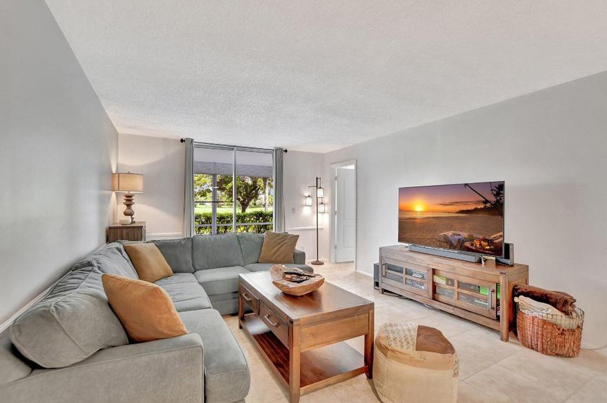 Welcome to your dream first floor condo in the highly desirable Boca Teeca community! This spacious 2-bedroom, 2-bathroom unit offers a perfect blend of comfort and convenience. The condo features a recently installed A/C (2023), modern kitchen, appliances (2021+), and a new roof (2024). Enjoy peace of mind with accordion shutters and easy maintenance with tile flooring throughout the main living areas.

The kitchen is equipped with new appliances installed in 2021, making meal prep a breeze. Both bathrooms have been updated with modern fixtures and finishes, providing a fresh and stylish look.

The condo fee covers bldg. insurance, water, lawn care, high-speed internet, cable TV, common areas, pool maintenance, exterminator services, garbage, sewer. Call today!
