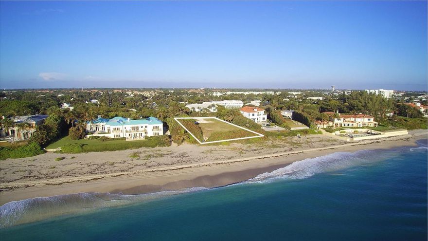 Prime Oceanfront Property in the Heart of Gulf Stream. Location, Location, Location…Rare direct oceanfront property with sweeping ocean views located directly across from the prestigious Gulf Stream School, affords the discerning buyer the opportunity to build a fabulous estate in one of the most exclusive communities in Palm Beach County. Sited on a high elevation overlooking the most pristine stretch of South Florida coast line this property  with  110 feet of ocean frontage provides a remarkable canvas to bring your long awaited dream to life. Come visit and be inspired to design a one of a kind home.
