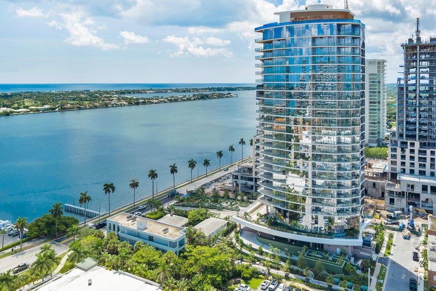 With only 40 residences and a maximum of two residences per floor, Forte on Flagler offers a high level of privacy and exclusivity.  Each residence includes a private elevator foyer, ensuring secure and direct access.  The buildings sleek, modern architecture, described as resembling the bows of two sea-bound ships, sets a new standard for Palm Beach luxury living.Forte on Flagler is equipped with world class amenities that complement its ultra-luxury residences.Second-Story Pool Deck - Features a 75-foot lap pool, heated spa, and an outdoor dining and lounge area with views of Palm Beach. Wellness and Social Sources - Includes a state-of-the-art fitness studio, residents lounge, private dining room, theater, sports simulator room, and a card room. Full time Concierge,