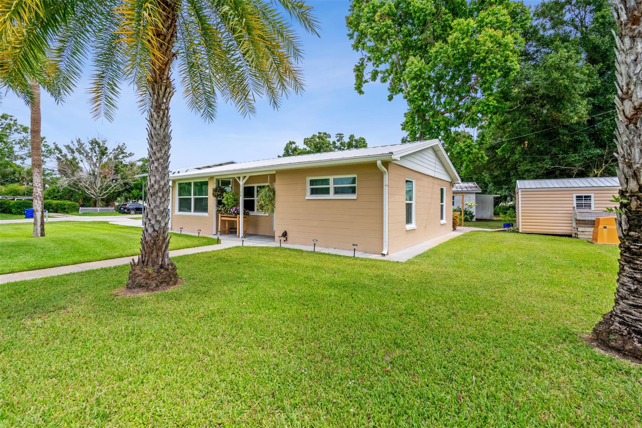 This charming, meticulously maintained home is in the heart of Vero, within minutes to shopping, great restaurants, and easy access to I-95. Features include a renovated kitchen & bath, wide-plank vinyl flooring in living areas and terrazzo flooring in bedrooms, impact windows and concrete-block construction, 22x15 open carport, 10x16 storage shed, irrigation system installed in 2019, laundry room w/ extra storage, 2021 A/C, 2021 Roof, 2023 Hot Water Heater, and a 2023 electrical panel. Enjoy low maintenance living with no HOA in a n'hood convenient to so much of what Vero has to offer!
