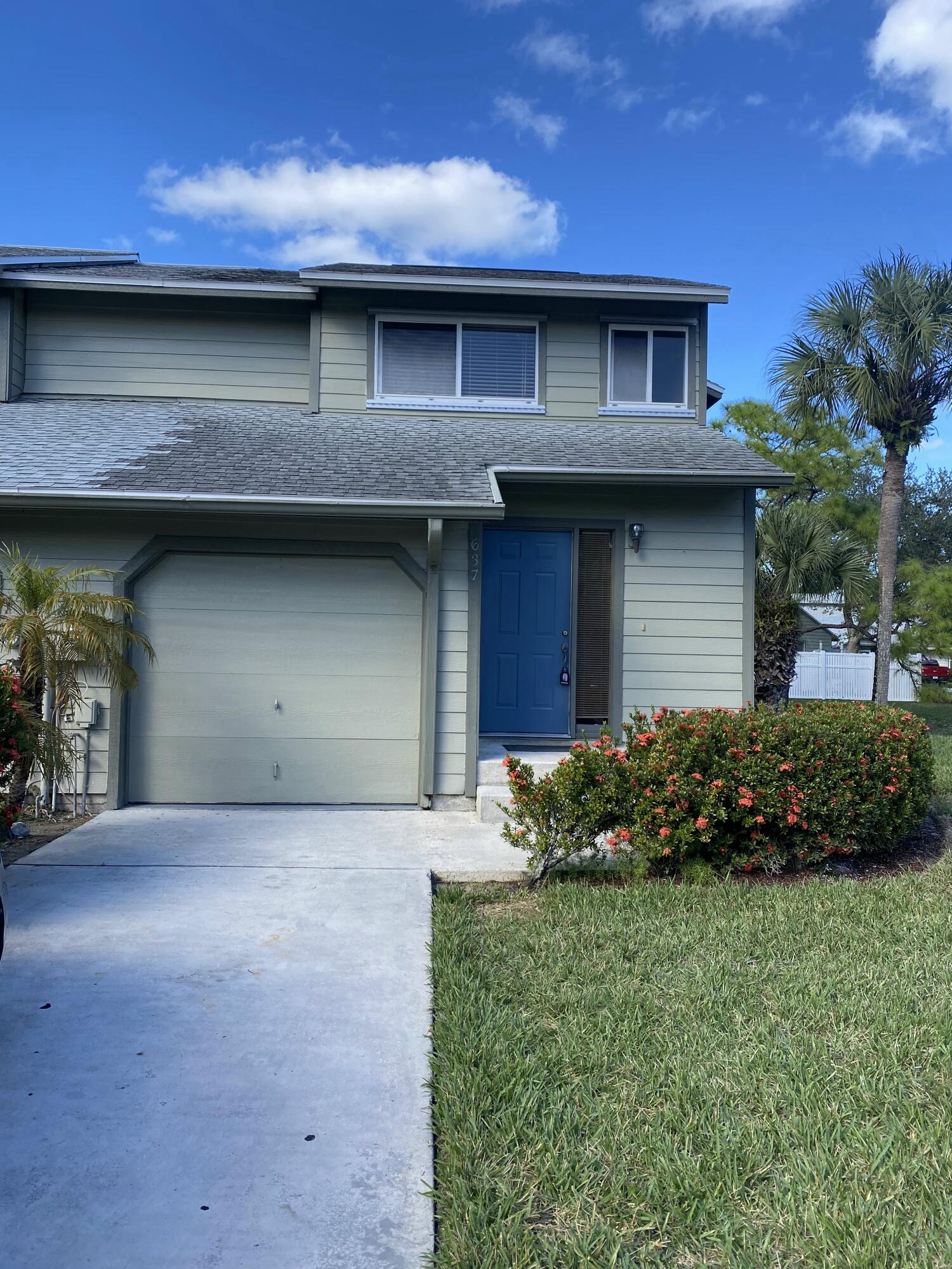Lovely move in ready end unit townhome in Holly Creek. 2 bedroom 3 bath one car garage. Quiet location. Great location. Close to shopping, dining, beaches, downtown Jensen and much more. Requires 1st, last & damage deposit, credit & background check, renters insurance & HOA approval. Community offers clubhouse, pool, tennis & pickelball. Truck would need to be parked in the garage. Owner will consider small pet max 40lbs. Pet deposit of $250. Call me today for more details