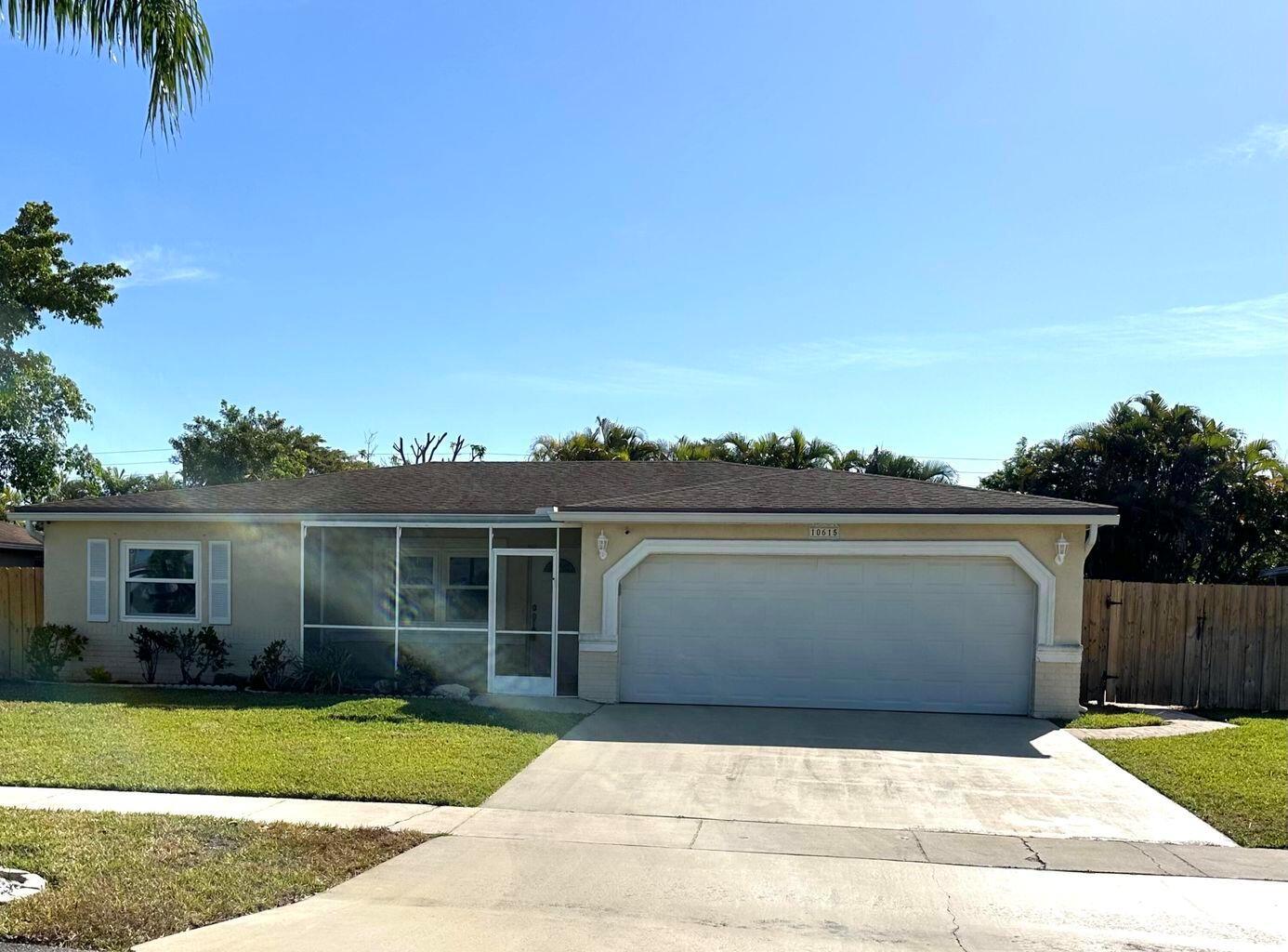 Come make yourself at home in this 3 bedroom 2 bath, pool home. Brand new A/C install in July 2025 with a fresh coat of paint. Kitchen is equipped with stainless steel appliances, granite countertops, and an eat in kitchen space. Master bedroom is adorned with wood flooring and an updated master bathroom. Step out the cabana bathroom door to a stunning, private pool oasis. This property is situated on a canal with no rear neighbors! Come enjoy the backyard entertainment areas. You are also walking distance to the elementary school and middle and high charter school! Don't miss out on the opportunity to own this beautiful space to relax and enjoy.