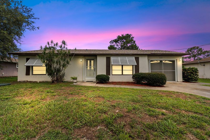 Solid CBS two-bedroom two bath home with BRAND NEW ROOF! Beautiful countertops and wood kitchen cabinets along with newer stainless-steel appliances. Perfect for investors, first-time homeowners or someone looking to downsize. Centrally located, close to Crosstown Pkwy, I-95 and Turnpike for commuters. Quick trip to shops and restaurants in St. Lucie West and Tradition.