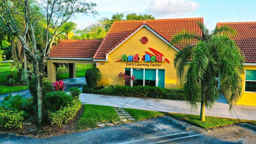 Andy Bear sale includes the Real Estate and Assets to operate the facility, currently the amount of students per the State of Florida is 165 students. Andy Bear will include the list of current list of all students. Two busses will be included in the sale. A list of Assets will be included.
Below is a description of the Operation and Facility.

Andy Bear childcare facility is located on almost two acres of beautiful wooded land with a private soccer field, in west Coral Springs, Florida. The property was renovated and added brand new equipment. In addition, they added an entirely new playground with a safe, and a friendly surface. Andy Bear Early Learning Center is equipped with UV Light air purification. Therefore, this helps prevent mold, mildew, bacteria and germs.