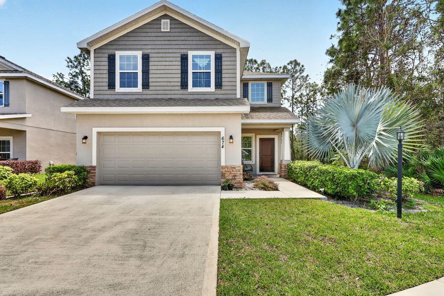 Built in 2022, no roof worries here! This 4BD/2.5BA/2-car garage home features an open floor plan perfect for entertaining. Solar panels included and SELLER PAYS THEM OFF AT CLOSING enjoy real monthly savings on your utility bill, Florida sunshine doing the work for you!  Low HOA in one of the area's most desirable communities. Launch your kayak right from the neighborhood, take a dip in the community pool, or head to the park and sports courts for basketball, volleyball, and soccer. Walking trails, RV/boat parking, and easy access to major highways and shopping plazas round it all out.  HOA Fees Cover Lawn Care (Including Front/ Back/ Side Lawn, Tree/ Shrub Trimming, Edging of Driveway/ Sidewalk Area)  This one checks every box. Call today to schedule your private showing!