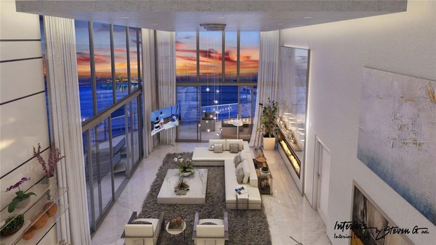 This unique two-story penthouse has double-height ceilings, two master bedrooms and over 1,220 Sq Ft of private wraparound terraces. Along with its private entrance, it also includes a generously sized dining room, gourmet kitchen and great room that overlooks the ocean and South Florida’s skyline. Sabbia Beach amenities include an oceanfront fitness center, saunas, steam rooms, kitchen, 24-hour valet, and walking & jogging paths creating an active and friendly community. This project is one of a kind, please contact listing agent for showings.