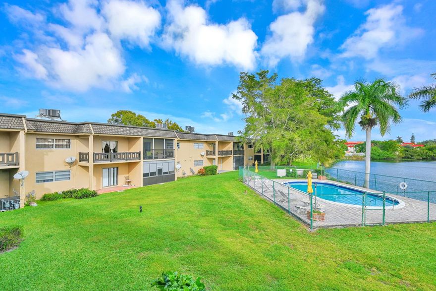 Available for rent is this bright and spacious, all-ages 3 bedroom, 2 bathroom condo in the highly desirable Lake Side Manor community! Upon entering, you will be immediately greeted by a gorgeous water view. The unit features all-tile flooring and includes a separate laundry room with a full-size washer and dryer. The primary bedroom is oversized and features a walk-in closet. The great kitchen also includes space for an eat-in area.  Dont miss out!  Easy to show. Call now for your private tour. HOA requires a minimum of 620 credit score.