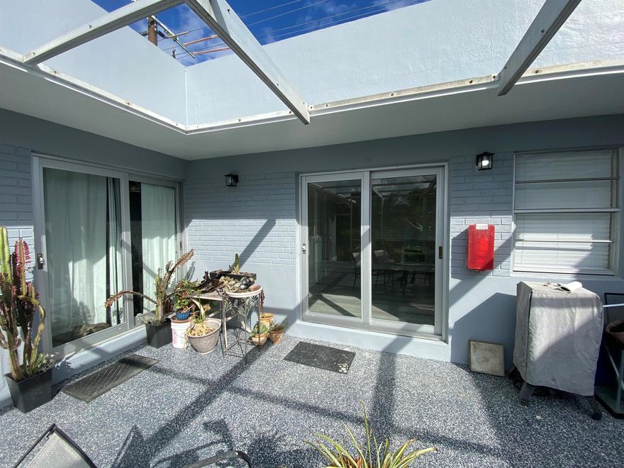 Welcome to this charming just updated Studio and 1 bath oasis in the heart of downtown Lake Worth Beach! This newly updated early 1950's gem is a one-of-a-kind sanctuary that seamlessly blends history and modern comfort. Unit can be rented un-furnished or furnished. The living space is perfect for unwinding after a long day at work, with a fully equipped kitchen and relax on the gorgeous patio with a cup of coffee in the morning or sip a glass of wine in the evening. Stroll to the vibrant downtown just a half a block away known for its artistic flair, eclectic shops, and delectable dining options. The beach is just a short walk or bike ride away also. You can not get a better location! Owner running special: Move in with only first month's rent and security deposit!