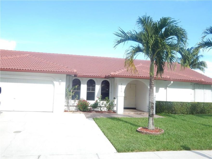 MARGATE MARVEL! Bring your renters to see this extremely large, split floor plan, beautiful and bright single family home.  Open kitchen to family/dining combo, french doors lead to a large screened in patio with yard access.  Large Master bedroom features a separate walk-in closet and Master bath with an over sized Jacuzzi tub and separate shower.  Private home in a great neighborhood with exceptional curb appeal.  This home is very well maintained.  Excellent school district.