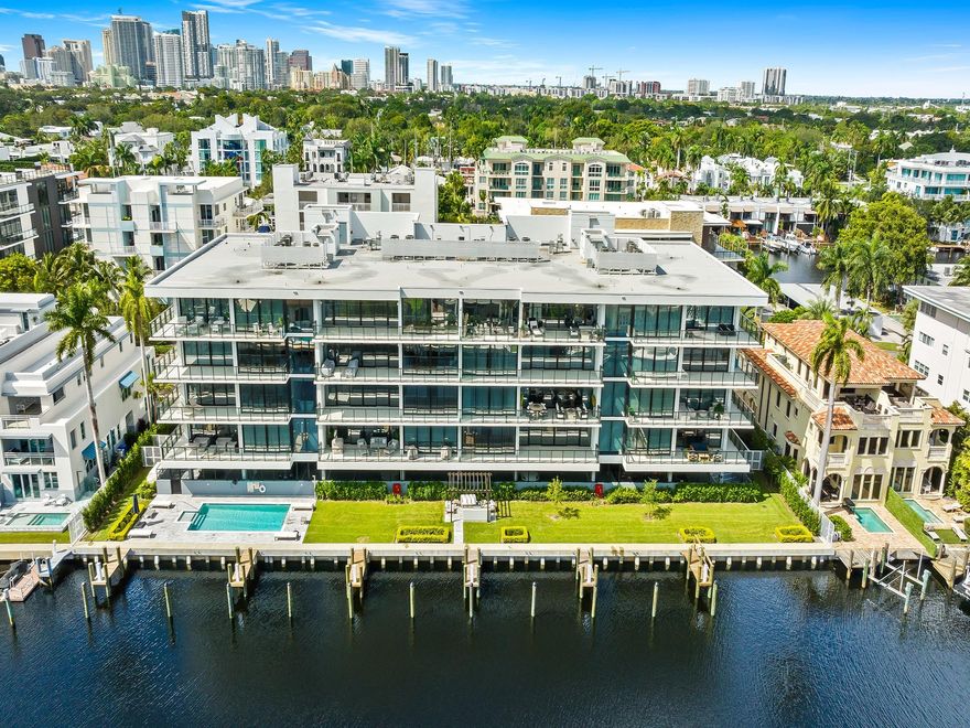 DOCK SLIP INCLUDED!! 160 MARINA BAY! Experience WF luxury living in the prestigious Isle of Venice off Las Olas Blvd/Fort Lauderdale! This BRAND NEW 3-bedroom/3.5-bath unit with BOAT SLIP utilizes Butterfly security to access private foyer entry. This EXPANSIVE east-to-west flow-through floor plan has 10’ceilings, grand floor-to-ceiling windows & an oversized terrace with Italian porcelain tile in the main living areas and premium wood flooring in bedrooms, plus a kitchen outfitted with top-tier appliances like Sub-Zero, Wolf, Meile, and Italkraft custom cabinetry. Relax by the pool w/(direct ocean access) canal views, cabanas, BBQ area, and 2 covered parking spaces.