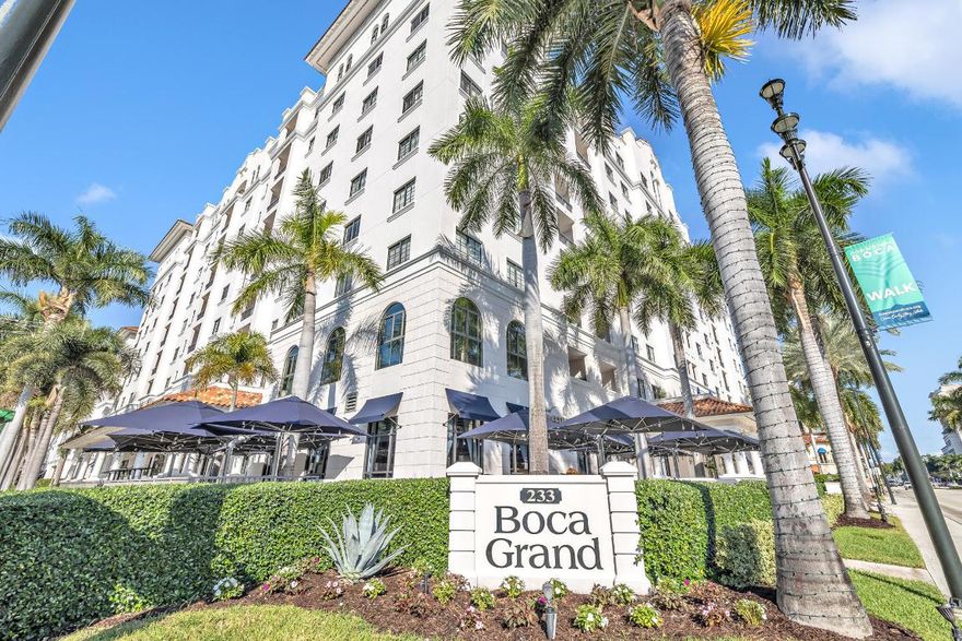A ONE OF A KIND DESIGNER CONDO IN THE HEART OF DOWNTOWN BOCA RATON! WALK INTO A BRIGHT OPEN FLOOR PLAN WITH SPLIT EN SUITE BEDROOMS. SOUTHERN EXPOSURE WITH PRIVATE BALCONY. GORGEOUS WOOD FLOORING THROUGHOUT. THE NICEST TWO BEDROOM FLOOR PLAN IN THE BUILDING. THE KITCHEN HAS BEEN COMPLETELY REMODELED WITH NEW COUNTER TOPS, EXTRA LARGE SINK, BACK SPLASH, STAINLESS STEEL GE APPLIANCES, & CUSTOM WHITE CABINETS. THE PRIMARY BEDROOM HAS TWO SPACIOUS CUSTOM CLOSETS AND REMODELED BATHROOM WITH ITALIAN MARBLE THROUGHOUT, GLASS SHOWER DOOR, RAIN SHOWERHEAD, AND CUSTOM VANITY. THE GUEST ROOM HAS A SPACIOUS WALK IN CLOSET AND GUEST BATH HAS BEEN REMODELED WITH MARBLE, GLASS SHOWER, AND CUSTOME VANITY. ALL NEW LIGHTING FIXTURES & FANS. NEWER GE WASHER & DRYER WHICH IS ENCLOSED WITH BUILT IN SHELVES. THE BUILDING HAS A RESORT STYLE POOL & JACUZZI, STATE OF THE ART FITNESS CENTER, BEAUTIFUL NEWLY RENOVATED CLUB ROOM WHICH INCLUDES PING PONG & BILLIARDS, A CUSTOM BAR WITH TV AND LOUNGE AREA WTIH A BIG SCREEN TV. THERE IS A BUSINESS CENTER WITH PRIVATE CONFERENCE ROOMS AND DESKS WITH COMPUTERS. COMPLIMENTARY VALET IS INCLUDED.
JUST MINUTES TO THE BEACH AND MIZNER PARK! DOWNTOWN BOCA IS A GEM WITHIN THE CITY OF BOCA! EVENTS YEAR ROUND WITH CULTURAL ARTS, FESTIVALS, OUTDOOR CONCERTS & MUCH MORE. EXPLORE 100+ RESTAURANTS AND TWO SHOPPING PLAZAS MIZNER PARK AND ROYAL PALM PLACE, WHILE THE REST OF DOWNTOWN HAS A DELIGHTFUL COLLECTION OF MORE STORES AND EATERIES. THE BRIGHTLINE HIGH SPEED TRAIN IS JUST MINUTES AWAY AND IT OPERATES FROM SEVERAL STATIONS IN SOUTH FLORIDA ENABLING PASSENGERS TO TRAVEL BETWEEN MIAMI, AVENTURA, FORT LAUDERDALE, BOCA RATON, WEST PALM BEACH & ORLANDO. LIVE THE BOCA LIFESTYLE!
